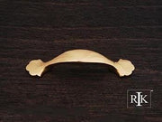 Ornate Foot Bow Pull 4 3/4" (121mm) - Polished Brass - New York Hardware Online