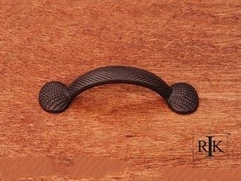 Shell @ Ends Pull 4 1/4" (108mm) - Oil Rubbed Bronze - New York Hardware