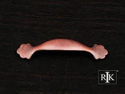 Ornate Foot Bow Pull 4 3/4" (121mm) - Distressed Copper - New York Hardware Online
