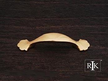 Ornate Foot Bow Pull 4 3/4" (121mm) - Polished Brass - New York Hardware Online
