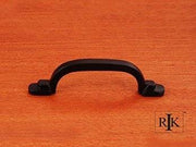 Two Step Foot Rectangular Pull 4 1/8" (105mm) - Black - New York Hardware