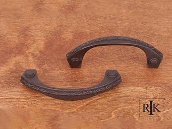 Deco-Leaf Bow Pull 3 3/4" (95mm) - Oil Rubbed Bronze - New York Hardware Online