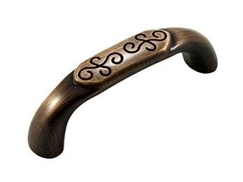 3" c/c Ornate Middle Pull - New York Hardware Online