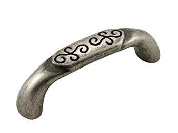 3" c/c Ornate Middle Pull - New York Hardware Online