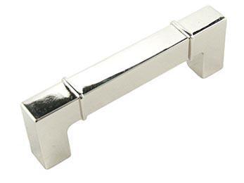 96mm C/C Rectangular w / Lines at Edges Pull - New York Hardware Online