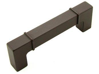 96mm C/C Rectangular w / Lines at Edges Pull - New York Hardware Online