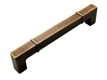 6 inch C/C Rectangular w / Lines at Edges Pull - New York Hardware Online