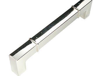6 inch C/C Rectangular w / Lines at Edges Pull - New York Hardware Online