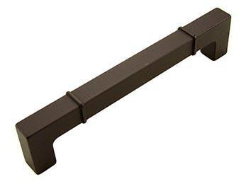 6 inch C/C Rectangular w / Lines at Edges Pull - New York Hardware Online