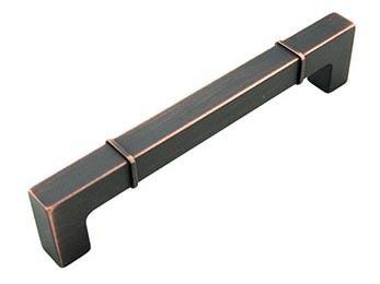 6 inch C/C Rectangular w / Lines at Edges Pull - New York Hardware Online