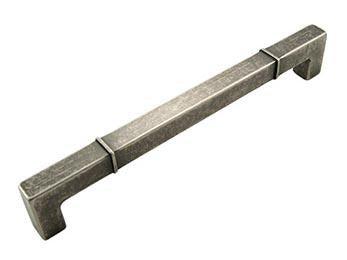 8 inch C/C Rectangular w / Lines at Edges Pull - New York Hardware Online