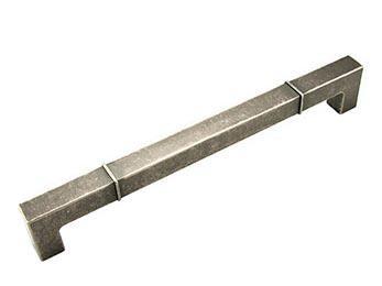 10 inch C/C Rectangular w / Lines at Edges Pull - New York Hardware Online