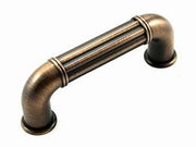 3" c/c Ridged Cylinder Middle Pull - New York Hardware Online