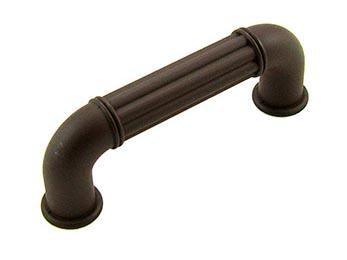 3" c/c Ridged Cylinder Middle Pull - New York Hardware Online