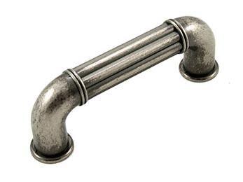 3" c/c Ridged Cylinder Middle Pull - New York Hardware Online