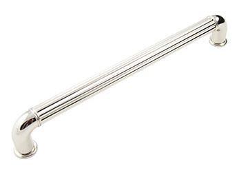 8" c/c Ridged Cylinder Middle Pull - New York Hardware Online