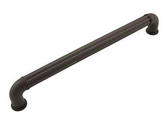 8" c/c Ridged Cylinder Middle Pull - New York Hardware Online