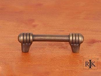 Distressed Rod with Swirl Ends Pull 3 7/8" (98mm) - Antique English - New York Hardware Online