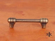 Distressed Rod with Swirl Ends Pull 4 3/8" (111mm) - Antique English - New York Hardware Online