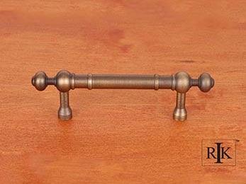 Plain Pull with Decorative Ends 4 5/8" (117mm) - Antique English - New York Hardware Online