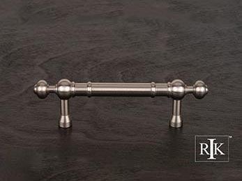 Plain Pull with Decorative Ends 4 5/8" (117mm) - Pewter - New York Hardware Online