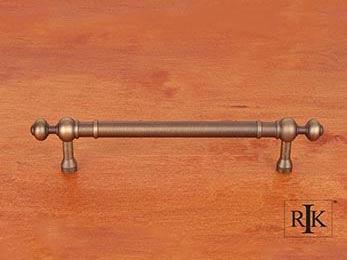 Plain Pull with Decorative Ends 6 5/8" (168mm) - Antique English - New York Hardware Online