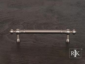 Plain Pull with Decorative Ends 6 5/8" (168mm) - Pewter - New York Hardware Online