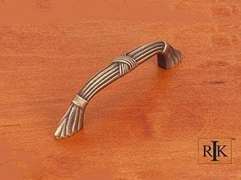 Ornate Bow Pull with Lines and Crosses 4 11/16" (119mm) - Antique English - New York Hardware Online