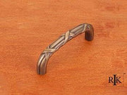 Lines and Crosses Pull 3 3/8" (86mm) - Antique English - New York Hardware Online