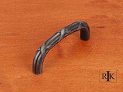 Lines and Crosses Pull 3 3/8" (86mm) - Distressed Nickel - New York Hardware Online