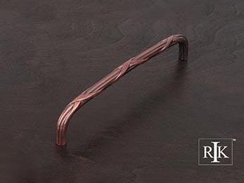 Lines and Crosses Pull 8 3/8" (213mm) - Distressed Copper - New York Hardware Online