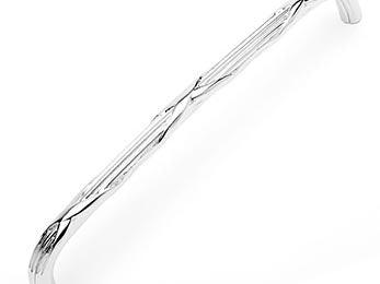 Lines and Crosses Pull 8 3/8" (213mm) - Polished Nickel - New York Hardware Online