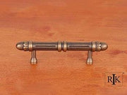 Lined Rod Pull with Petals @ End 4 7/8" (124mm) - Antique English - New York Hardware Online