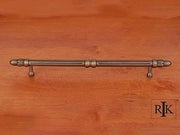 Lined Rod Pull with Petals @ End 10 3/4" (273mm) - Antique English - New York Hardware Online
