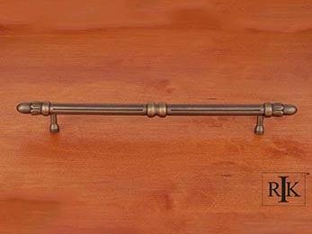 Lined Rod Pull with Petals @ End 10 3/4" (273mm) - Antique English - New York Hardware Online