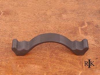 Wavy Contoured Pull with Lines 4 3/8" (111mm) - Oil Rubbed Bronze - New York Hardware