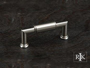 Cylinder Middle Pull 3 19/32" (91mm) - Pewter - New York Hardware Online