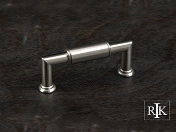 Cylinder Middle Pull 3 19/32" (91mm) - Pewter - New York Hardware Online