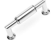 Cylinder Middle Pull 3 19/32" (91mm) - Polished Nickel - New York Hardware Online