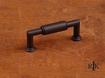 Cylinder Middle Pull 3 19/32" (91mm) - Oil Rubbed Bronze - New York Hardware Online