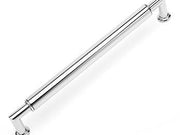 Cylinder Middle Pull 8 19/32" (218mm) - Polished Nickel - New York Hardware Online