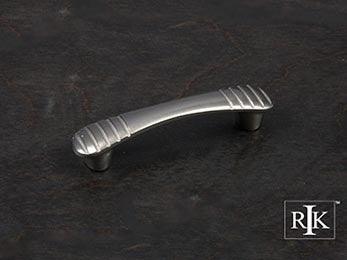 Ridges @ Edge Pull 3 7/8" (98mm) - Pewter - New York Hardware Online
