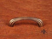 Contoured Lines Bow Pull 3 9/16" (90mm) - Antique English - New York Hardware Online