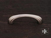 Contoured Lines Bow Pull 3 9/16" (90mm) - Pewter - New York Hardware Online