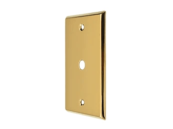 Cable Cover Plate - PVD - Polished Brass - New York Hardware Online