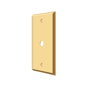 Cable Cover Plate Switch Plate by Deltana -  - PVD Polished Brass - New York Hardware