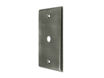 Cable Cover Plate - Pewter - New York Hardware Online