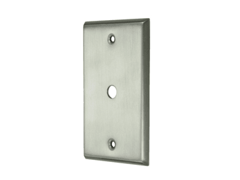 Cable Cover Plate - Satin Nickel - New York Hardware Online