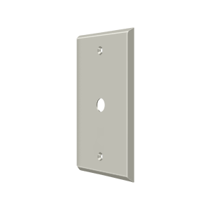 Cable Cover Plate Switch Plate by Deltana -  - Brushed Nickel - New York Hardware