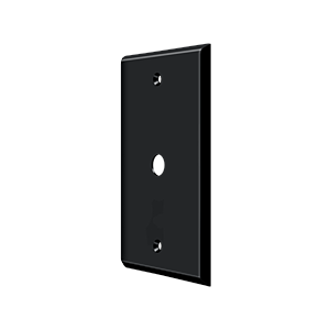 Cable Cover Plate Switch Plate by Deltana -  - Paint Black - New York Hardware